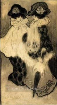 Dos mujeres 1900 Pablo Picasso Pinturas al óleo